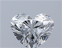 Natural Diamond 0.55 Carats, Heart with  Cut, D Color, SI1 Clarity and Certified by GIA