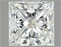 Natural Diamond 1.00 Carats, Princess with  Cut, H Color, VS2 Clarity and Certified by GIA