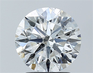 Picture of Natural Diamond 2.06 Carats, Round with Excellent Cut, E Color, SI2 Clarity and Certified by IGI