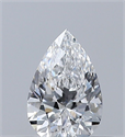 Natural Diamond 0.31 Carats, Pear with  Cut, E Color, VVS2 Clarity and Certified by GIA