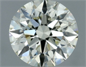 Natural Diamond 0.80 Carats, Round with Excellent Cut, K Color, VS2 Clarity and Certified by IGI
