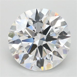 Picture of Lab Grown Diamond 2.41 Carats, Round with Ideal Cut, D Color, IF Clarity and Certified by IGI