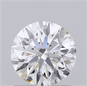 Del inventario de diamantes de laboratorio, 0.72 quilates, Redondo , Color D, claridad VVS2 y certificado IGI