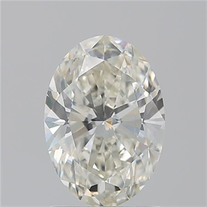 Picture of Natural Diamond 1.52 Carats, Oval with  Cut, J Color, VS2 Clarity and Certified by GIA