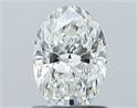 Natural Diamond 0.90 Carats, Oval with  Cut, G Color, VVS2 Clarity and Certified by IGI