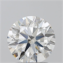 Natural Diamond 1.70 Carats, Round with Excellent Cut, G Color, VVS1 Clarity and Certified by GIA
