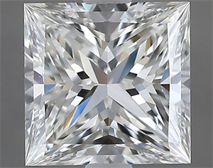 Picture of Natural Diamond 1.50 Carats, Princess with  Cut, H Color, VS1 Clarity and Certified by GIA