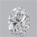 Natural Diamond 1.02 Carats, Oval with  Cut, D Color, VS2 Clarity and Certified by GIA