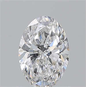 Picture of Natural Diamond 1.02 Carats, Oval with  Cut, D Color, VS2 Clarity and Certified by GIA