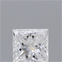 Natural Diamond 0.31 Carats, Princess with  Cut, D Color, VS2 Clarity and Certified by GIA
