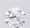 Lab Grown Diamond 1.18 Carats, Round with Excellent Cut, D Color, VVS1 Clarity and Certified by IGI