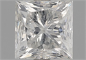 Natural Diamond 1.50 Carats, Princess with  Cut, I Color, I1 Clarity and Certified by GIA