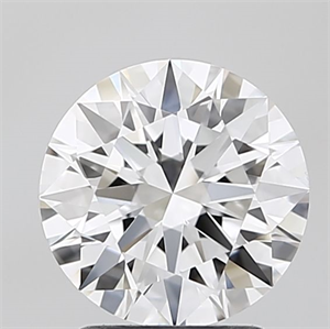 Picture of Lab Grown Diamond 2.03 Carats, Round with Ideal Cut, D Color, IF Clarity and Certified by IGI