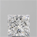 Natural Diamond 4.01 Carats, Princess with  Cut, E Color, SI1 Clarity and Certified by GIA