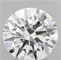 Lab Grown Diamond 1.52 Carats, Round with Ideal Cut, D Color, VS1 Clarity and Certified by IGI