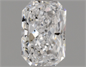 Natural Diamond 0.70 Carats, Radiant with  Cut, D Color, SI2 Clarity and Certified by HRD
