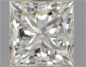 Natural Diamond 0.51 Carats, Princess with  Cut, I Color, SI1 Clarity and Certified by GIA
