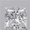 Natural Diamond 1.02 Carats, Princess with  Cut, G Color, VS2 Clarity and Certified by GIA