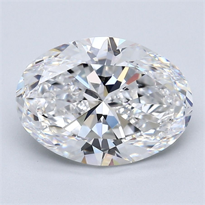 Picture of Natural Diamond 3.50 Carats, Oval with  Cut, E Color, IF Clarity and Certified by GIA