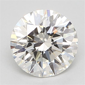 Picture of Natural Diamond 0.53 Carats, Round with Excellent Cut, I Color, VS1 Clarity and Certified by GIA