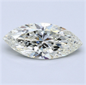 Natural Diamond 2.51 Carats, Marquise with  Cut, K Color, SI1 Clarity and Certified by GIA