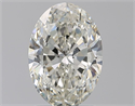 Natural Diamond 1.51 Carats, Oval with  Cut, J Color, SI2 Clarity and Certified by GIA