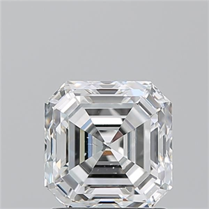 Picture of Natural Diamond 1.50 Carats, Asscher with  Cut, F Color, SI1 Clarity and Certified by GIA