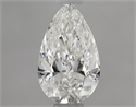 Natural Diamond 0.70 Carats, Pear with  Cut, J Color, SI2 Clarity and Certified by GIA