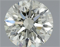Natural Diamond 0.90 Carats, Round with Excellent Cut, L Color, VVS1 Clarity and Certified by IGI
