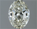 Natural Diamond 1.20 Carats, Oval with  Cut, J Color, SI1 Clarity and Certified by IGI