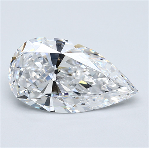 Foto Diamante Natural 5.29 quilates, De pera , Color D, claridad VS2 y certificado GIA de