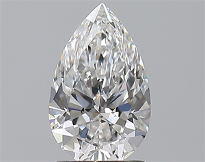 Foto Diamante Natural 1.51 quilates, De pera , Color E, claridad VVS1 y certificado GIA de
