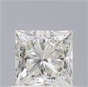 Natural Diamond 0.72 Carats, Princess with  Cut, I Color, VVS1 Clarity and Certified by GIA