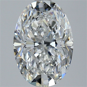 Picture of Natural Diamond 2.50 Carats, Oval with  Cut, E Color, VVS1 Clarity and Certified by GIA