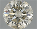 Natural Diamond 0.70 Carats, Round with Excellent Cut, L Color, SI2 Clarity and Certified by IGI