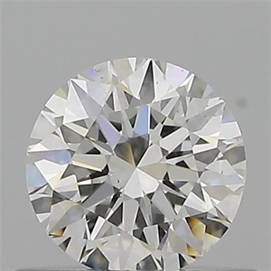 Picture of Natural Diamond 0.51 Carats, Round with Excellent Cut, H Color, SI1 Clarity and Certified by GIA
