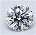 Natural Diamond 3.34 Carats, Round with Excellent Cut, E Color, VS1 Clarity and Certified by GIA