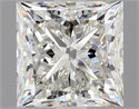 Natural Diamond 2.01 Carats, Princess with  Cut, I Color, VVS2 Clarity and Certified by GIA