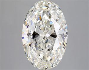 Foto Diamante Natural 4.02 quilates, Ovalado , Color H, claridad SI2 y certificado HRD de