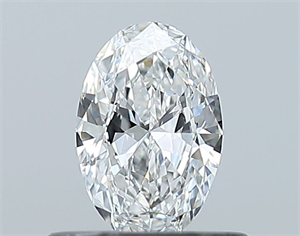 Foto Diamante Natural 0.40 quilates, Ovalado , Color E, claridad VVS1 y certificado GIA de