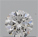Diamante Natural 0.40 quilates, Redondo , Color F, claridad IF y certificado GIA