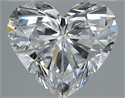 Natural Diamond 2.60 Carats, Heart with  Cut, D Color, FL Clarity and Certified by GIA
