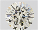 Natural Diamond 1.22 Carats, Round with Excellent Cut, J Color, VS2 Clarity and Certified by IGI