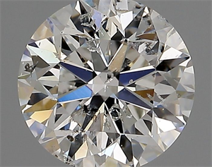 Picture of Natural Diamond 0.91 Carats, Round with Very Good Cut, F Color, I1 Clarity and Certified by IGI