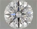 Natural Diamond 0.42 Carats, Round with Excellent Cut, D Color, VVS2 Clarity and Certified by GIA