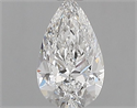 Diamante Natural 0.70 quilates, De pera , Color E, claridad SI1 y certificado GIA