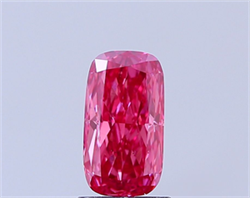 Picture of Lab Grown Diamond 1.54 Carats, CUSHION MODIFIED with  Cut, Fancy Vivid Pink Color, VS2 Clarity and Certified by IGI