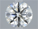 Natural Diamond 0.40 Carats, Round with Excellent Cut, J Color, VVS2 Clarity and Certified by GIA
