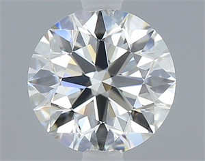 Picture of Natural Diamond 0.40 Carats, Round with Excellent Cut, J Color, VVS2 Clarity and Certified by GIA