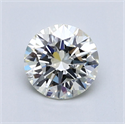 Natural Diamond 1.01 Carats, Round with Excellent Cut, L Color, VS1 Clarity and Certified by IGI